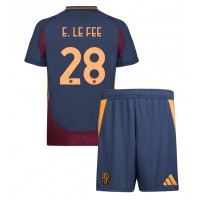 Maglia Calcio AS Roma Enzo Le Fee #28 Terza Divisa Bambino 2024-25 Manica Corta (+ pantaloncini)